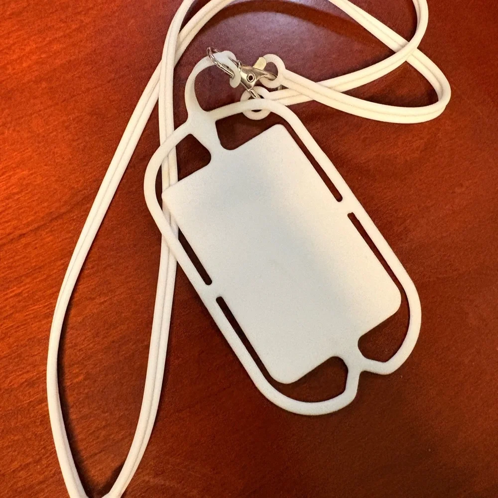 White Phone Lanyard Holder